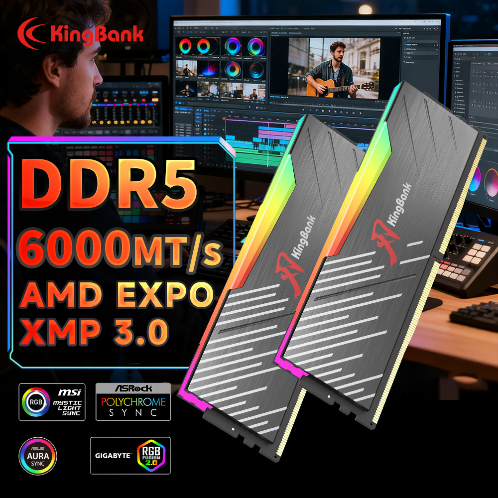 KingBank KRRB DDR5 RGB 16GB /1 - огляд і ціна Ddr5 4800Mhz